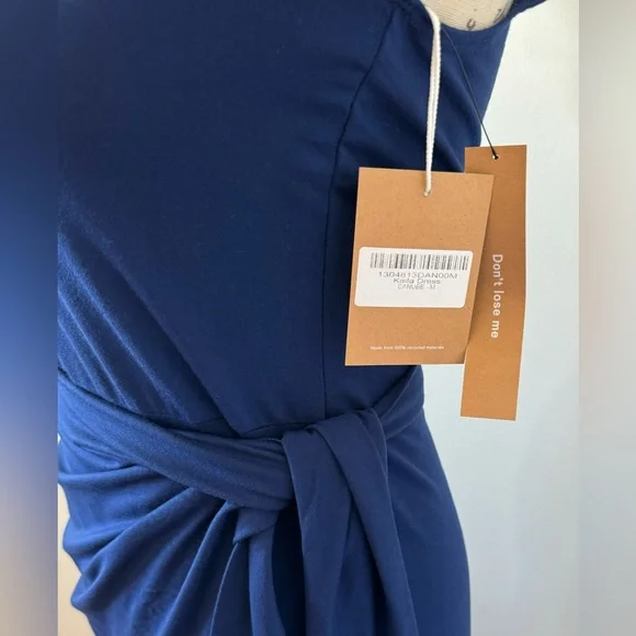 NWT Reformation Knit Wrap Dress Size M Color Danube - Picture 4 of 4